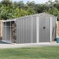 vidaXL Cobertizo de jardín acero galvanizado gris 277x279x179 cm vidaXL Cobertizo de jardín acero galvanizado gris 277x279x179 cm