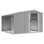 vidaXL Cobertizo de jardín acero galvanizado gris 277x279x179 cm vidaXL Cobertizo de jardín acero galvanizado gris 277x279x179 cm