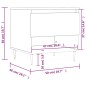 vidaXL Mesa de centro madera de ingeniería gris hormigón 50x46x50 cm vidaXL Mesa de centro madera de ingeniería gris hormigón 50x46x50 cm