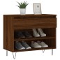 vidaXL Mueble zapatero madera contrachapada roble marrón 70x36x60 cm vidaXL Mueble zapatero madera contrachapada roble marrón 70x36x60 cm