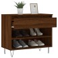 vidaXL Mueble zapatero madera contrachapada roble marrón 70x36x60 cm vidaXL Mueble zapatero madera contrachapada roble marrón 70x36x60 cm