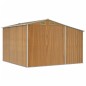 vidaXL Cobertizo jardín acero galvanizado marrón claro 277x279x179 cm vidaXL Cobertizo jardín acero galvanizado marrón claro 277x279x179 cm