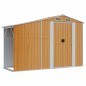 vidaXL Cobertizo jardín acero galvanizado marrón claro 277x279x179 cm vidaXL Cobertizo jardín acero galvanizado marrón claro 277x279x179 cm
