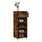 vidaXL Mueble zapatero madera contrachapada roble ahumado 40x36x105 cm vidaXL Mueble zapatero madera contrachapada roble ahumado 40x36x105 cm