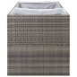 vidaXL Jardinera ratán sintético gris 157x80x80 cm vidaXL Jardinera ratán sintético gris 157x80x80 cm