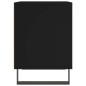 vidaXL Mesita de noche madera de ingeniería negro 40x35x50 cm