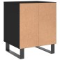 vidaXL Mesita de noche madera de ingeniería negro 40x35x50 cm