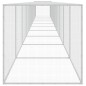 vidaXL Gallinero con techo acero galvanizado gris claro 1003x98x90 cm vidaXL Gallinero con techo acero galvanizado gris claro 1003x98x90 cm