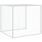 vidaXL Gallinero con techo acero galvanizado gris claro 1003x98x90 cm vidaXL Gallinero con techo acero galvanizado gris claro 1003x98x90 cm