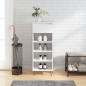 vidaXL Mueble zapatero madera contrachapada blanco 40x36x105 cm