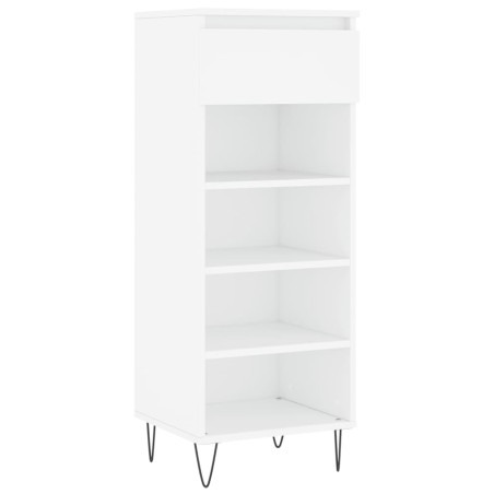 vidaXL Mueble zapatero madera contrachapada blanco 40x36x105 cm