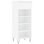 vidaXL Mueble zapatero madera contrachapada blanco 40x36x105 cm