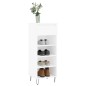 vidaXL Mueble zapatero madera contrachapada blanco 40x36x105 cm