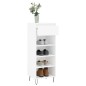 vidaXL Mueble zapatero madera contrachapada blanco 40x36x105 cm