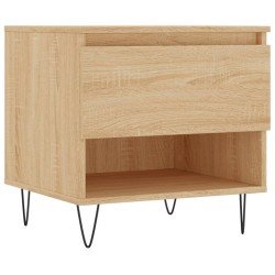 vidaXL Mesa de centro madera de ingeniería roble Sonoma 50x46x50 cm