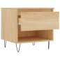 vidaXL Mesa de centro madera de ingeniería roble Sonoma 50x46x50 cm vidaXL Mesa de centro madera de ingeniería roble Sonoma 50x46x50 cm