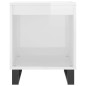 vidaXL Mesita de noche madera de ingeniería blanco brillo 40x35x50 cm vidaXL Mesita de noche madera de ingeniería blanco brillo 40x35x50 cm