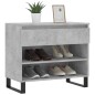 vidaXL Mueble zapatero madera contrachapada gris hormigón 70x36x60 cm vidaXL Mueble zapatero madera contrachapada gris hormigón 70x36x60 cm
