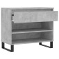vidaXL Mueble zapatero madera contrachapada gris hormigón 70x36x60 cm vidaXL Mueble zapatero madera contrachapada gris hormigón 70x36x60 cm