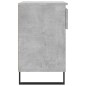 vidaXL Mueble zapatero madera contrachapada gris hormigón 70x36x60 cm vidaXL Mueble zapatero madera contrachapada gris hormigón 70x36x60 cm