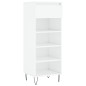 vidaXL Mueble zapatero madera contrachapada blanco brillo 40x36x105 cm vidaXL Mueble zapatero madera contrachapada blanco brillo 40x36x105 cm