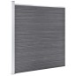 vidaXL Valla de jardín de WPC gris 1737x186 cm