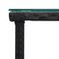 vidaXL Mesa auxiliar vidrio templado ratán sintético negro 45x45x45 cm vidaXL Mesa auxiliar vidrio templado ratán sintético negro 45x45x45 cm
