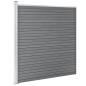 vidaXL Valla de jardín de WPC gris 1737x186 cm