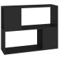 vidaXL Mueble para TV madera contrachapada negro 80x24x63 cm vidaXL Mueble para TV madera contrachapada negro 80x24x63 cm