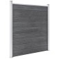 vidaXL Valla de jardín de WPC gris 1737x186 cm