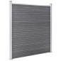 vidaXL Valla de jardín de WPC gris 1737x186 cm