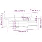 vidaXL Sofá de 3 plazas con cojines tela gris oscuro 180 cm vidaXL Sofá de 3 plazas con cojines tela gris oscuro 180 cm
