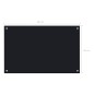 vidaXL Protección salpicaduras cocina vidrio templado negro 80x50 cm
