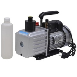vidaXL Bomba de vacío 100 L/min manómetros de 4 vías kit herramientas