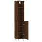 vidaXL Aparador alto madera contrachapada roble marrón 34,5x34x180 cm vidaXL Aparador alto madera contrachapada roble marrón 34,5x34x180 cm