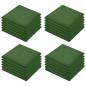 vidaXL Losetas de goma protección de caídas 24 uds verde 50x50x3 cm vidaXL Losetas de goma protección de caídas 24 uds verde 50x50x3 cm