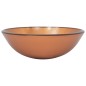 vidaXL Lavabo grifo tapón pulsador cristal templado marrón