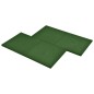vidaXL Losetas de goma protección de caídas 24 uds verde 50x50x3 cm vidaXL Losetas de goma protección de caídas 24 uds verde 50x50x3 cm