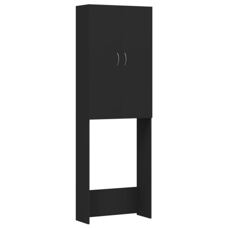 vidaXL Armario de lavadora negro 64x25,5x190 cm