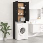 vidaXL Armario de lavadora negro 64x25,5x190 cm vidaXL Armario de lavadora negro 64x25,5x190 cm