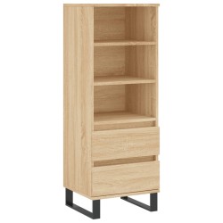 vidaXL Aparador alto madera contrachapada roble Sonoma 40x36x110 cm
