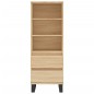 vidaXL Aparador alto madera contrachapada roble Sonoma 40x36x110 cm vidaXL Aparador alto madera contrachapada roble Sonoma 40x36x110 cm