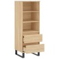 vidaXL Aparador alto madera contrachapada roble Sonoma 40x36x110 cm vidaXL Aparador alto madera contrachapada roble Sonoma 40x36x110 cm