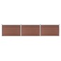 vidaXL Valla de jardín de WPC marrón 526x106 cm vidaXL Valla de jardín de WPC marrón 526x106 cm