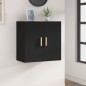 vidaXL Armario de pared madera contrachapada negro 60x30x60 cm vidaXL Armario de pared madera contrachapada negro 60x30x60 cm