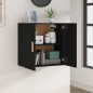 vidaXL Armario de pared madera contrachapada negro 60x30x60 cm vidaXL Armario de pared madera contrachapada negro 60x30x60 cm