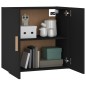 vidaXL Armario de pared madera contrachapada negro 60x30x60 cm vidaXL Armario de pared madera contrachapada negro 60x30x60 cm