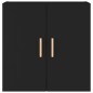 vidaXL Armario de pared madera contrachapada negro 60x30x60 cm vidaXL Armario de pared madera contrachapada negro 60x30x60 cm