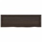vidaXL Estante pared madera roble tratada marrón oscuro 100x30x(2-4)cm