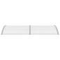vidaXL Marquesina para puerta PC gris y transparente 240x80 cm vidaXL Marquesina para puerta PC gris y transparente 240x80 cm